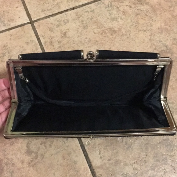 Vintage black glitter clutch - Picture 2 of 4